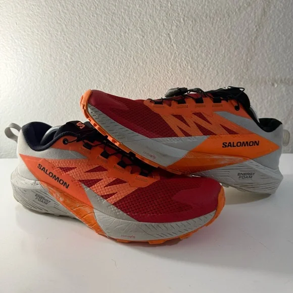 Salomon Red and Orange Athletic Shoes for Men - Picture 2 of 11